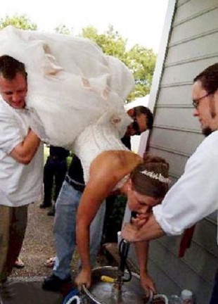 bride kegstand