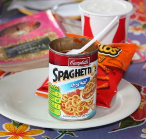 spaghettios n doritos